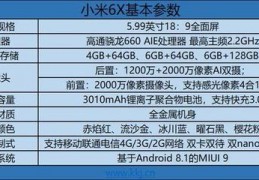 小米6x价格一览表,小米6x价格一览表图片