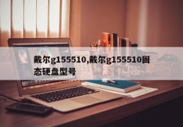 戴尔g155510,戴尔g155510固态硬盘型号