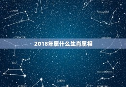 2018年属什么生肖,2018年属什么生肖年