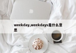 weekday,weekdays是什么意思