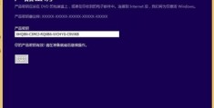 win8安装输入产品密钥,win8安装输入产品密钥错误