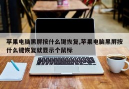 苹果电脑黑屏按什么键恢复,苹果电脑黑屏按什么键恢复就显示个鼠标